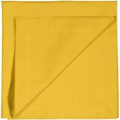 Bestes Angebot 🎁 Linum ROBERT Serviette - 4er Set - 45x45 Cm - Mustard Yellow E97 👏