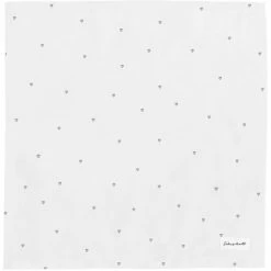 Brandneu ⭐ Eulenschnitt Herzen Servietten 4er Set - 4 Servietten à 45x45 Cm - Weiß 🎉