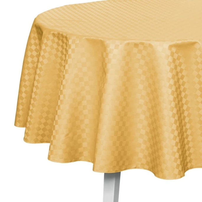 Auslauf 👍 Pichler Casa Tischdecke - Ø 140 Cm - Gelb 🧨 1 Auslauf 👍 Pichler Casa Tischdecke - Ø 140 Cm - Gelb 🧨
