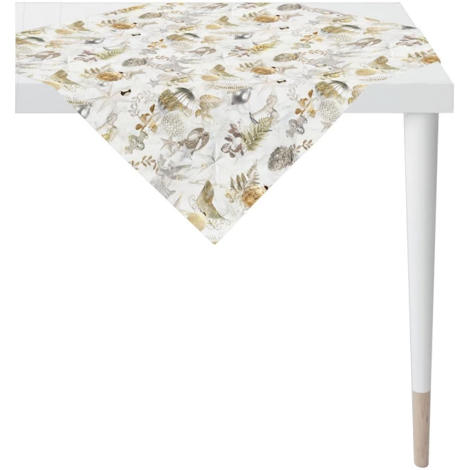 Aktion ⌛ Apelt 🎄 Christmas Glam 4707 Mitteldecke - 85x85 Cm - Natur/goldfarben/grau 🎁 1 Aktion ⌛ Apelt 🎄 Christmas Glam 4707 Mitteldecke - 85x85 Cm - Natur/goldfarben/grau 🎁