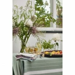 Auslauf 🥰 Lexington Striped Organic Cotton Tischdecke - 150x250 Cm - Green/white 🔥 -Pichler Shop unnamed file 119
