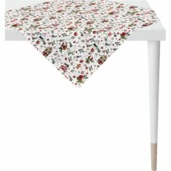 Bestpreis 😍 Apelt Winterwelt 4688 Mitteldecke - 85x85 Cm - Weiß/rot 💯