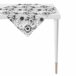 Neu 🤩 Apelt Mitteldecke ☀️ Summergarden 1700 - 88x88 Cm - Grau/weiß/schwarz 🔥