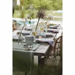 Auslauf 🥰 Lexington Striped Organic Cotton Tischdecke - 150x250 Cm - Green/white 🔥 -Pichler Shop unnamed file 123