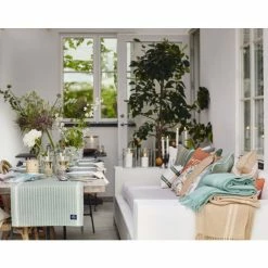 Auslauf 🥰 Lexington Striped Organic Cotton Tischdecke - 150x250 Cm - Green/white 🔥 -Pichler Shop unnamed file 125