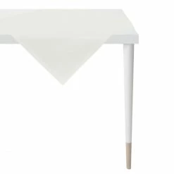 Brandneu 💯 Apelt Uni-Basic Arizona Mitteldecke - 95x95 Cm - Weiß/grau 🌟