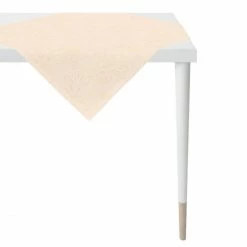 Schlussverkauf 🌟 Apelt Mitteldecke Uni-Basic 3313 - 100x100 Cm - Apricot/zartes Apricot 🛒