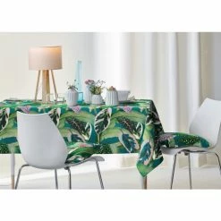 Bestpreis 👍 Apelt ☀️ Summertime Tropica Mitteldecke - 88x88 Cm - Grün / Lila 👏 -Pichler Shop unnamed file 1401