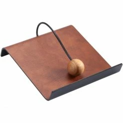 Am billigsten 🛒 Lind DNA Bull STRING Serviettenhalter - 18x19 Cm - Cognac/black/nature 🎁