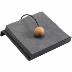 Rabatt 👏 Lind DNA Hippo STRING Serviettenhalter - 18x19 Cm - Black-anthracite/black/nature 🌟