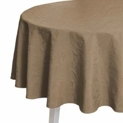Bestpreis ✨ Pichler Cordoba Tischdecke Rund - Ø 170 Cm - Nougat 🛒