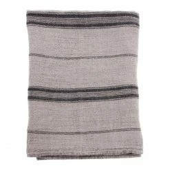 Billig 🎁 HK Living Leinen-Tischdecke - 140x220 Cm - Natural/grey 😉