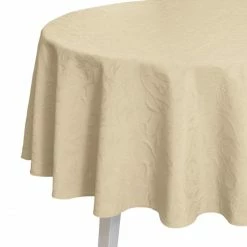 Schlussverkauf 👍 Pichler Cordoba Tischdecke Rund - Ø 170 Cm - Sand ❤️