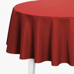 Rabatt 🔥 Pichler Mondo Tischdecke Rund - Ø170 Cm - Burgund 🧨