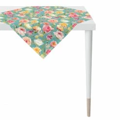 Aktion ✔️ Apelt 🌞 Summertime 7701 Mitteldecke - 100x100 Cm - Petrol-bunt 🤩