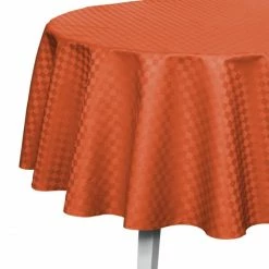 Neu 🎁 Pichler Casa Tischdecke - Ø 140 Cm - Cognac ⭐
