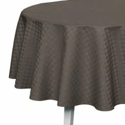 Brandneu 🛒 Pichler Casa Tischdecke - Ø 140 Cm - Anthrazit ⌛