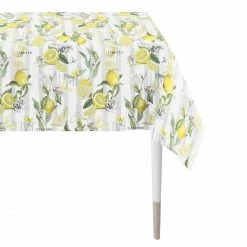 Aktion 😍 Apelt ☀️ Summertime Tischdecke - 150x250 Cm - Grau / Weiß / Gelb / Grün 👍