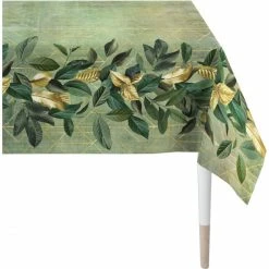 Auslauf ❤️ Apelt Herbstzeit 1608 Tischdecke - 150x250 Cm - Grün/goldfarben 🛒