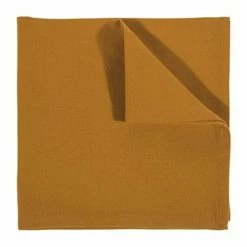 Aktion 👏 Pad LEDA Serviette 4er-Set - 45x45 Cm - Mustard 👍