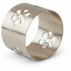 Rabatt 🎁 Lexington Snowflake Serviettenring - Ø 4 Cm- Höhe 3 Cm - Silver 💯