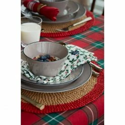 Billig 👍 Lexington Printed Organic Cotton Twill Serviette - 50x50 Cm - White/green 😀 -Pichler Shop unnamed file 789