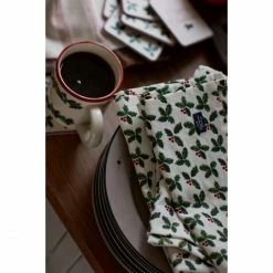 Billig 👍 Lexington Printed Organic Cotton Twill Serviette - 50x50 Cm - White/green 😀 -Pichler Shop unnamed file 790