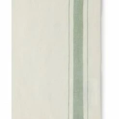 Rabatt 🎉 Lexington Organic Cotton Twill Serviette - 50x50 Cm - White/green 👏 -Pichler Shop unnamed file 805
