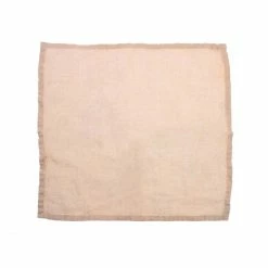 Auslauf 👏 HK Living Leinenserviette - 2er-Set - 2 Stück à 45x45 Cm - Salmon ✨