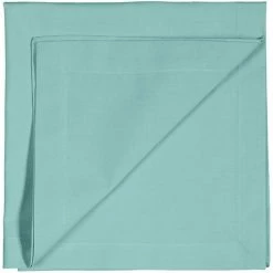 Auslauf 🤩 Linum ROBERT Serviette - 4er Set - 45x45 Cm - Dusty Turquoise C85 ⌛