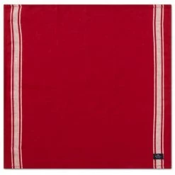 Auslauf 👏 Lexington Cotton Linen Side Stripes Serviette - 50x50 Cm - Red/white 🎉