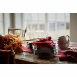 Auslauf 👏 Lexington Cotton Linen Side Stripes Serviette - 50x50 Cm - Red/white 🎉 -Pichler Shop unnamed file 864