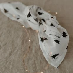 Budget ❤️ Eulenschnitt Tannen Servietten 4er Set - 4 Servietten à 45x45 Cm - Weiß/schwarz 😍 -Pichler Shop unnamed file 872