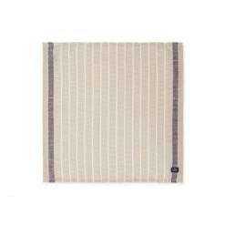 Neu 🧨 Lexington Organic Cotton/Linen Jacquard Serviette - 50x50 Cm - Beige-dark Grey 🧨