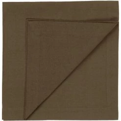 Bestpreis 🔥 Linum ROBERT Serviette - 4er Set - 45x45 Cm - Bear Brown B42 ✔️