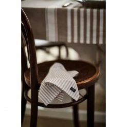 Brandneu ✨ LEXINGTON Icons Cotton Herringbone Striped Serviette - 50x50 Cm - Beige-white ✔️ -Pichler Shop unnamed file 922