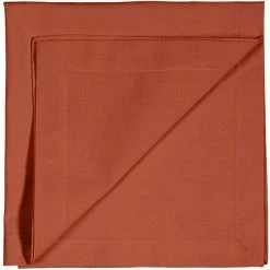 Auslauf 🥰 Linum ROBERT Serviette - 4er Set - 45x45 Cm - Rusty Orange B13 🔥